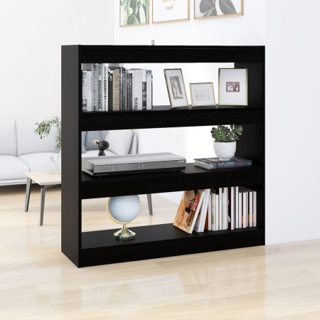 Schwarzes Bücherregal/Raumteiler 100x30x103 cm von vidaXL, Bücherregale und Regale - Ref: Foro24-811746, Preis: 63,38 €, Raba...