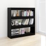 Schwarzes Bücherregal/Raumteiler 100x30x103 cm von vidaXL, Bücherregale und Regale - Ref: Foro24-811746, Preis: 65,17 €, Raba...