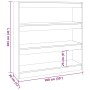 Black book shelf/space divider 100x30x103 cm by vidaXL, Bookcases and shelves - Ref: Foro24-811746, Price: 65,17 €, Discount: %