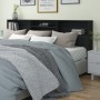 Mueble cabecero negro 220x19x103,5 cm de vidaXL, Cabeceros y pies de cama - Ref: Foro24-811899, Precio: 75,58 €, Descuento: %