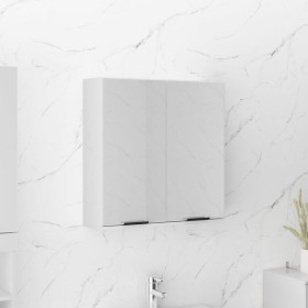 Bathroom cabinet with glossy white mirror 64x20x67 cm by vidaXL, bathroom vanities - Ref: Foro24-811319, Price: 74,61 €, Disc...