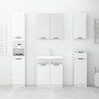 Bathroom cabinet with glossy white mirror 64x20x67 cm by vidaXL, bathroom vanities - Ref: Foro24-811319, Price: 88,20 €, Disc...