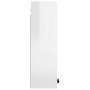 Armario de baño con espejo blanco brillante 64x20x67 cm de vidaXL, Tocadores de baño - Ref: Foro24-811319, Precio: 88,20 €, D...