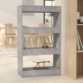 Shelf/divider made of gray concrete engineered wood, 60x30x103 cm. by vidaXL, Bookcases and shelves - Ref: Foro24-811659, Pri...