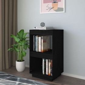 Massives Kiefernholz Bücherregal schwarz 40x35x71 cm von vidaXL, Bücherregale und Regale - Ref: Foro24-810843, Preis: 39,99 €...