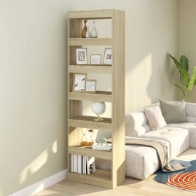 Shelving/space divider Sonoma oak color 60x30x198 cm by vidaXL, Bookcases and shelves - Ref: Foro24-811685, Price: 96,99 €, D...