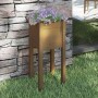 Solid pine wood planter in honey brown color, 31x31x70 cm by vidaXL, Pots and planters - Ref: Foro24-810785, Price: 24,61 €, ...