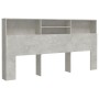 Betongraues Kopfteilmöbel 200x19x103,5 cm von vidaXL, Kopf- und Fußteile - Ref: Foro24-811893, Preis: 80,96 €, Rabatt: %