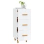 Aparador de madera contrachapada blanco brillante 34,5x34x90 cm de vidaXL, Aparadores - Ref: Foro24-812345, Precio: 64,92 €, ...