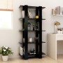 Black engineered wood shelving/divider 80x30x160 cm by vidaXL, Bookcases and shelves - Ref: Foro24-811566, Price: 68,12 €, Di...