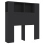 Mueble cabecero negro 100x18,5x104,5 cm de vidaXL, Cabeceros y pies de cama - Ref: Foro24-811908, Precio: 49,91 €, Descuento: %