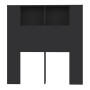 Mueble cabecero negro 100x18,5x104,5 cm de vidaXL, Cabeceros y pies de cama - Ref: Foro24-811908, Precio: 49,91 €, Descuento: %