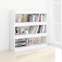 Weißes Bücherregal/Raumteiler 100x30x103 cm von vidaXL, Bücherregale und Regale - Ref: Foro24-811745, Preis: 72,99 €, Rabatt: %