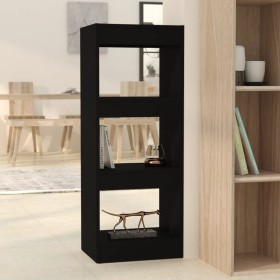 Estantería/divisor madera de ingeniería negro 40x30x103 cm de vidaXL, Librerías y estanterías - Ref: Foro24-811611, Precio: 4...