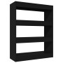 Estantería/divisor madera contrachapada negro 80x30x103 cm de vidaXL, Librerías y estanterías - Ref: Foro24-811701, Precio: 5...