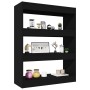 Estantería/divisor madera contrachapada negro 80x30x103 cm de vidaXL, Librerías y estanterías - Ref: Foro24-811701, Precio: 5...