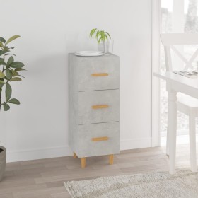 Concrete gray plywood sideboard 34.5x34x90 cm by vidaXL, Sideboards - Ref: Foro24-812343, Price: 72,99 €, Discount: %