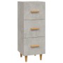 Aparador de madera contrachapada gris hormigón 34,5x34x90 cm de vidaXL, Aparadores - Ref: Foro24-812343, Precio: 72,78 €, Des...