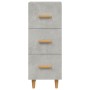 Aparador de madera contrachapada gris hormigón 34,5x34x90 cm de vidaXL, Aparadores - Ref: Foro24-812343, Precio: 72,78 €, Des...