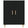 Black plywood sideboard 70x34x90 cm by vidaXL, Sideboards - Ref: Foro24-812097, Price: 77,45 €, Discount: %