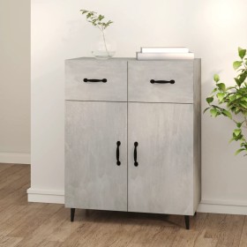 Concrete gray engineered wood sideboard 69.5x34x90 cm by vidaXL, Sideboards - Ref: Foro24-812199, Price: 97,99 €, Discount: %