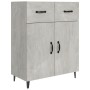 Aparador de madera de ingeniería gris hormigón 69,5x34x90 cm de vidaXL, Aparadores - Ref: Foro24-812199, Precio: 97,68 €, Des...