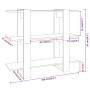 Betongraues Regal/Raumteiler 100x30x87 cm von vidaXL, Bücherregale und Regale - Ref: Foro24-811551, Preis: 40,99 €, Rabatt: %