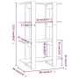 Concrete gray shelving/space divider 80x30x123.5 cm by vidaXL, Bookcases and shelves - Ref: Foro24-811578, Price: 40,80 €, Di...