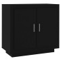 Black plywood sideboard 80x40x75 cm by vidaXL, Sideboards - Ref: Foro24-811818, Price: 71,47 €, Discount: %