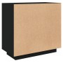 Aparador de madera contrachapada negro 80x40x75 cm de vidaXL, Aparadores - Ref: Foro24-811818, Precio: 71,47 €, Descuento: %