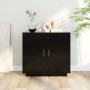 Black plywood sideboard 80x40x75 cm by vidaXL, Sideboards - Ref: Foro24-811818, Price: 71,47 €, Discount: %