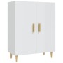 Glossy white plywood sideboard 70x34x90 cm by vidaXL, Sideboards - Ref: Foro24-812102, Price: 84,63 €, Discount: %