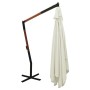 Cantilever umbrella with white wooden post, sand color, 400x300 cm. by vidaXL, Umbrellas - Ref: Foro24-318429, Price: 149,35 ...