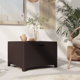 Garden storage box made of brown PP rattan 60x54x41 cm by vidaXL, Outdoor storage boxes - Ref: Foro24-318237, Price: 86,99 €,...