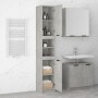 Concrete gray plywood bathroom cabinet 32x34x188.5 cm by vidaXL, Lockers and storage cabinets - Ref: Foro24-811326, Price: 99...