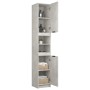 Concrete gray plywood bathroom cabinet 32x34x188.5 cm by vidaXL, Lockers and storage cabinets - Ref: Foro24-811326, Price: 99...