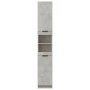 Concrete gray plywood bathroom cabinet 32x34x188.5 cm by vidaXL, Lockers and storage cabinets - Ref: Foro24-811326, Price: 99...