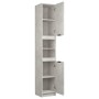 Concrete gray plywood bathroom cabinet 32x34x188.5 cm by vidaXL, Lockers and storage cabinets - Ref: Foro24-811326, Price: 99...