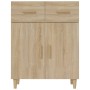 Sonoma oak plywood sideboard 69.5x34x89 cm by vidaXL, Sideboards - Ref: Foro24-812189, Price: 102,05 €, Discount: %