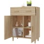 Sonoma oak plywood sideboard 69.5x34x89 cm by vidaXL, Sideboards - Ref: Foro24-812189, Price: 102,05 €, Discount: %