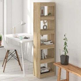 Sonoma oak-colored shelving/space divider 40x30x166 cm by vidaXL, Bookcases and shelves - Ref: Foro24-811631, Price: 69,99 €,...