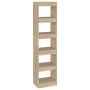 Sonoma oak-colored shelving/space divider 40x30x166 cm by vidaXL, Bookcases and shelves - Ref: Foro24-811631, Price: 69,56 €,...