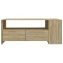 Mesa de centro madera de ingeniería roble Sonoma 102x55x42 cm de vidaXL, Mesas de centro - Ref: Foro24-810920, Precio: 95,51 ...