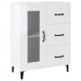 Glossy white plywood sideboard 69.5x34x90 cm by vidaXL, Sideboards - Ref: Foro24-812219, Price: 83,99 €, Discount: %