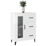 Glossy white plywood sideboard 69.5x34x90 cm by vidaXL, Sideboards - Ref: Foro24-812219, Price: 83,99 €, Discount: %