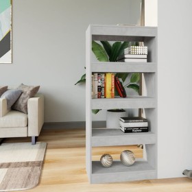 Concrete gray plywood shelf 60x30x135 cm by vidaXL, Bookcases and shelves - Ref: Foro24-811668, Price: 51,99 €, Discount: %