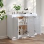 Glossy white plywood sideboard 92x35x75 cm by vidaXL, Sideboards - Ref: Foro24-811841, Price: 109,80 €, Discount: %