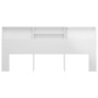 Mueble cabecero blanco brillante 220x19x103,5 cm de vidaXL, Cabeceros y pies de cama - Ref: Foro24-811904, Precio: 58,99 €, D...