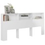 Glänzend weißes Kopfteilmöbel 220x19x103,5 cm von vidaXL, Kopf- und Fußteile - Ref: Foro24-811904, Preis: 59,05 €, Rabatt: %