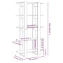 Shelf/divider engineered wood Sonoma oak 80x30x160 cm by vidaXL, Bookcases and shelves - Ref: Foro24-811568, Price: 64,47 €, ...